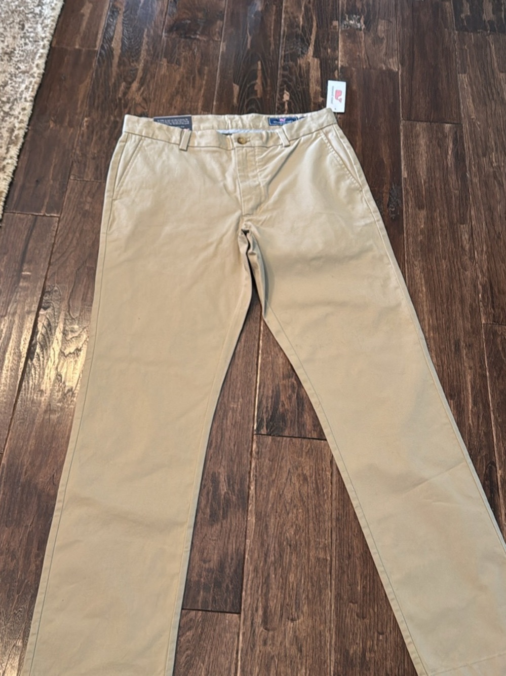 NWT Vineyard Vines Men’s Breaker Pants Khaki 32x32 Chino Straight Leg